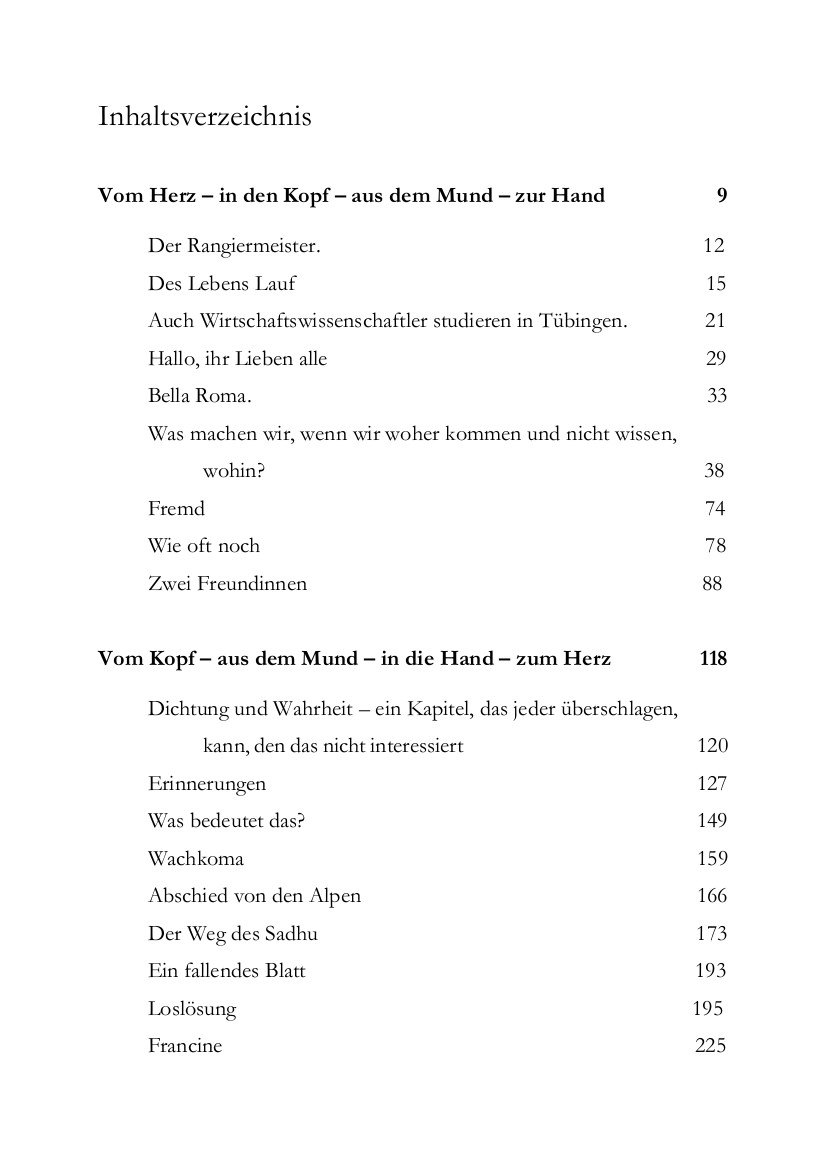 INHALTSVERZEICHNIS MOMENTAN NICHT VERFÜGBAR